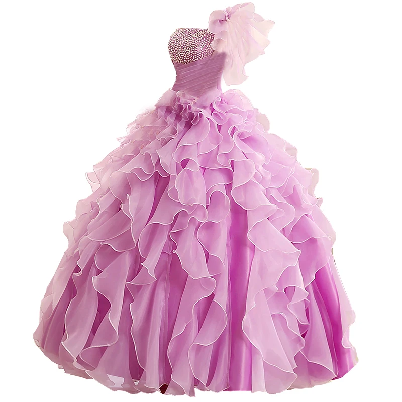 Шикарные блестящие платья Quinceanera на одно плечо модель 2019 года для отладки с
