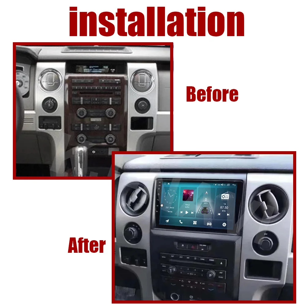Android 11 для Ford F150 Ranger 2008-2014 мультимедийная навигация автомобильный видеоплеер