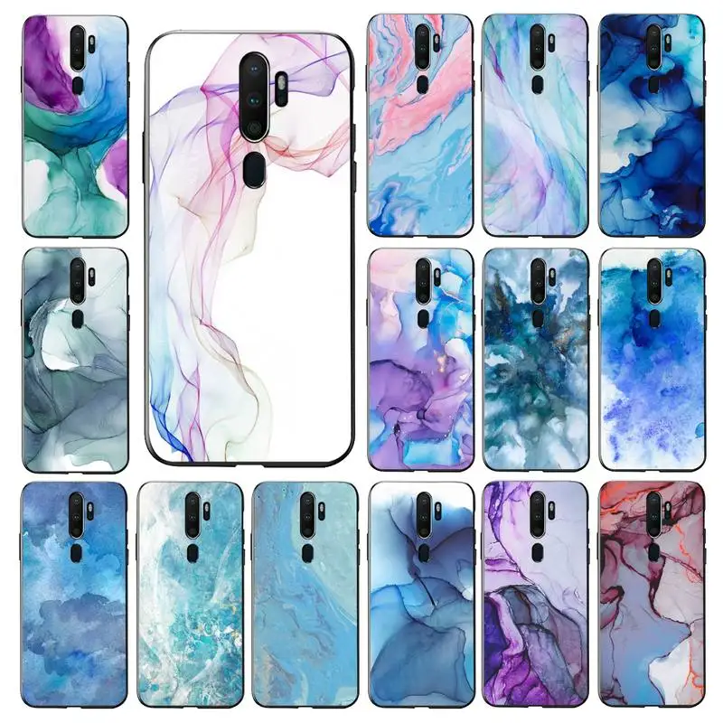 

FHNBLJ Fashion Painting Phone Case for vivo Y91C Y11 17 19 53 81 31 91 for Oppo a9 2020