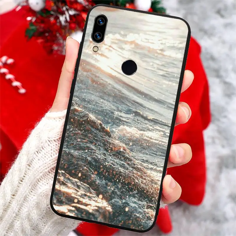 

beautiful sea Beach coconut tree art Phone Case For Xiaomi Redmi note 7 8 9 t k30 max3 9 s 10 pro lite