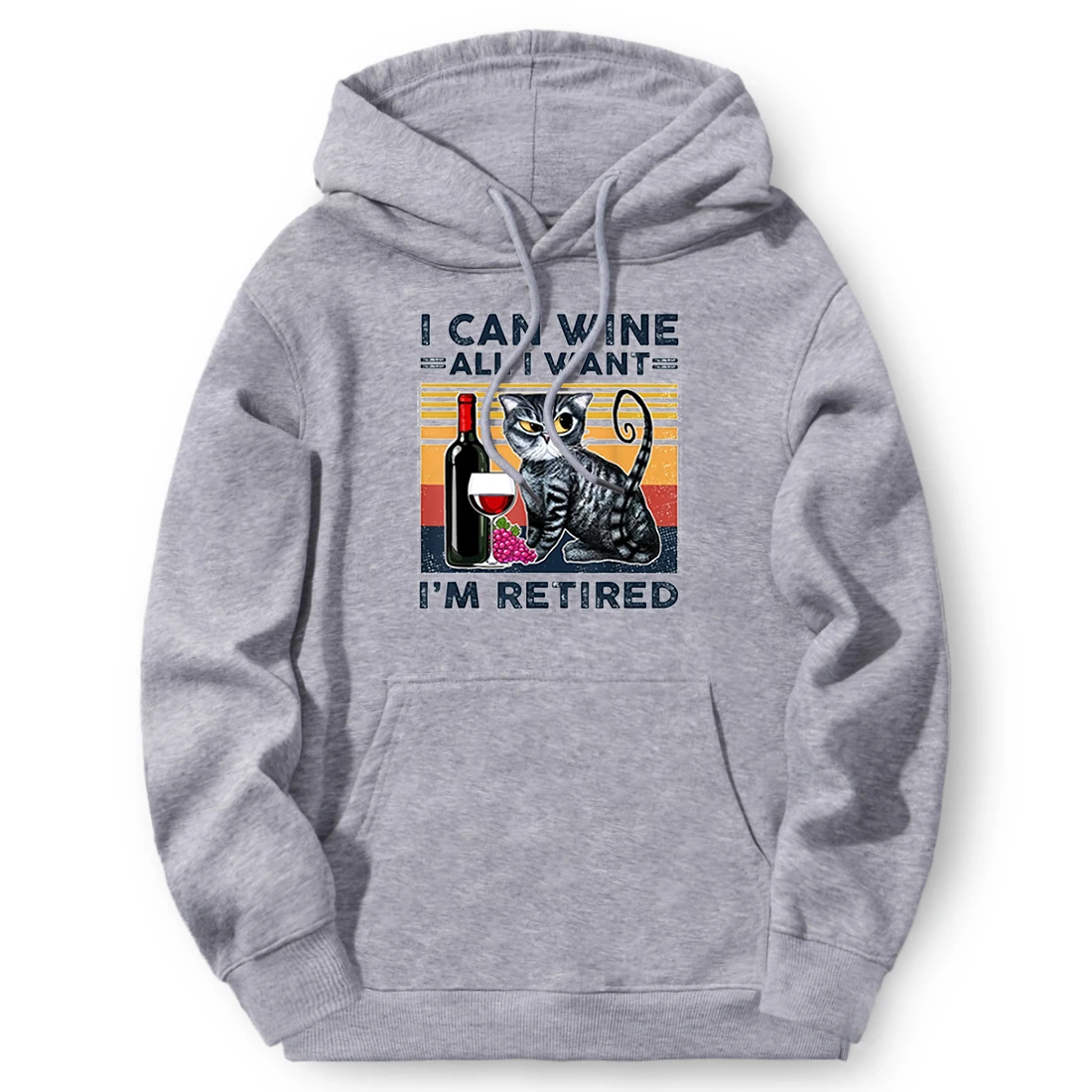 

Drink Cats Streetwear Sweatshirts Man Hooded Harajuku Winter Pullovers Punk Hoody Male Solid Hoodies White Moletom Masculino