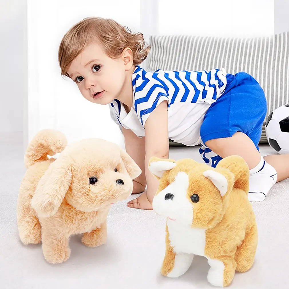 

Electric Plush Pets Doll Toy Cute Simulation Puppy Plush Toys Will Be Called Walking Smart Robot Dog interactive toys For Kids