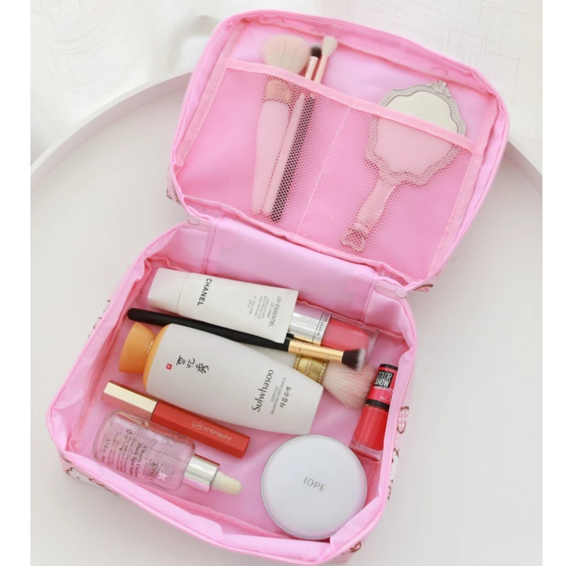 

Cartoon Oxford Cloth Toiletry Bag On Business Trip Disney Stitch Unisex Large-capacity Storage Bag Portable Cosmetic Bag