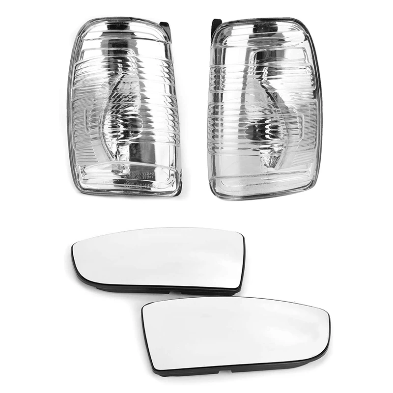 

Wing Mirror Indicator Lamp Lens Cover & Mirror Glass 1847387 1847389 11855103 1855102 for Ford Transit Mk8 2014-2020