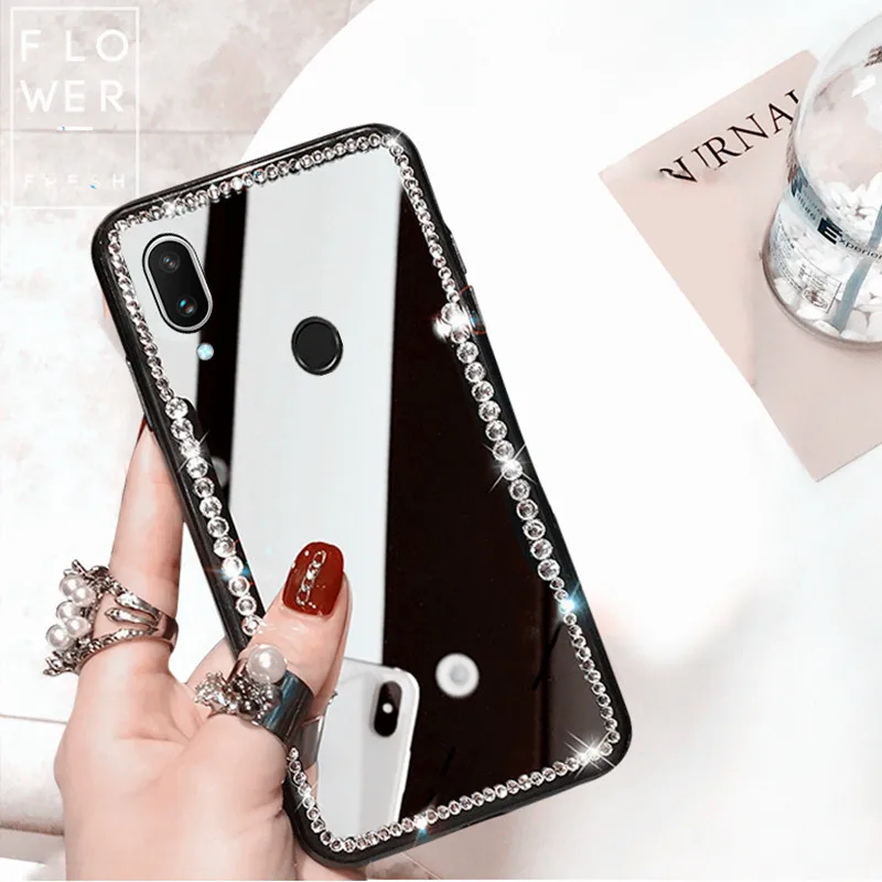 Y5 Y6 Y7 pro 2019 мягкий TPU чехол для huawei Honor 20i 10i 9 Lite 10 8X роскошный зеркальный телефона 9X20