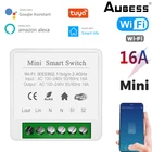 Модуль Wi-Fi Tuya Mini 16 А с двухсторонним управлением через приложение Smart Life, прерыватель для умного дома, голосовое управление, работает с Alexa, Google