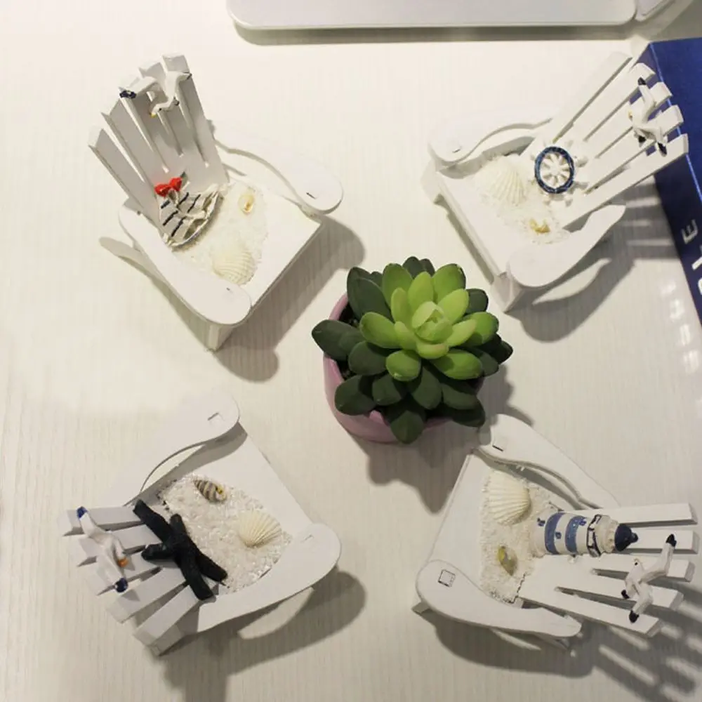 Креативные фигурки стульев с парусником деревянное кресло сосновые ремесла маяк