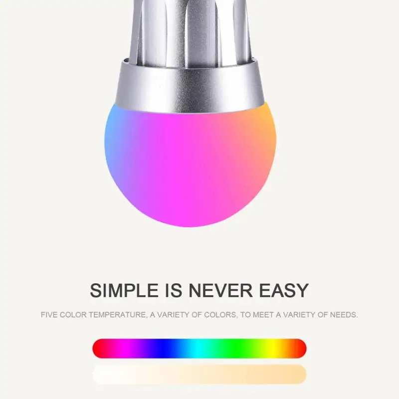 

7W WiFi Smart Light Bulb B22 E27 LED RGB Lamp Work with Alexa/Google Home 85-265V RGB+CW Dimmable Timer Function Magic Bulb