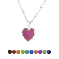discoloration heart ecklace for women initial pendant set stainless steel neck chain jewelry womens fashion choker accesories