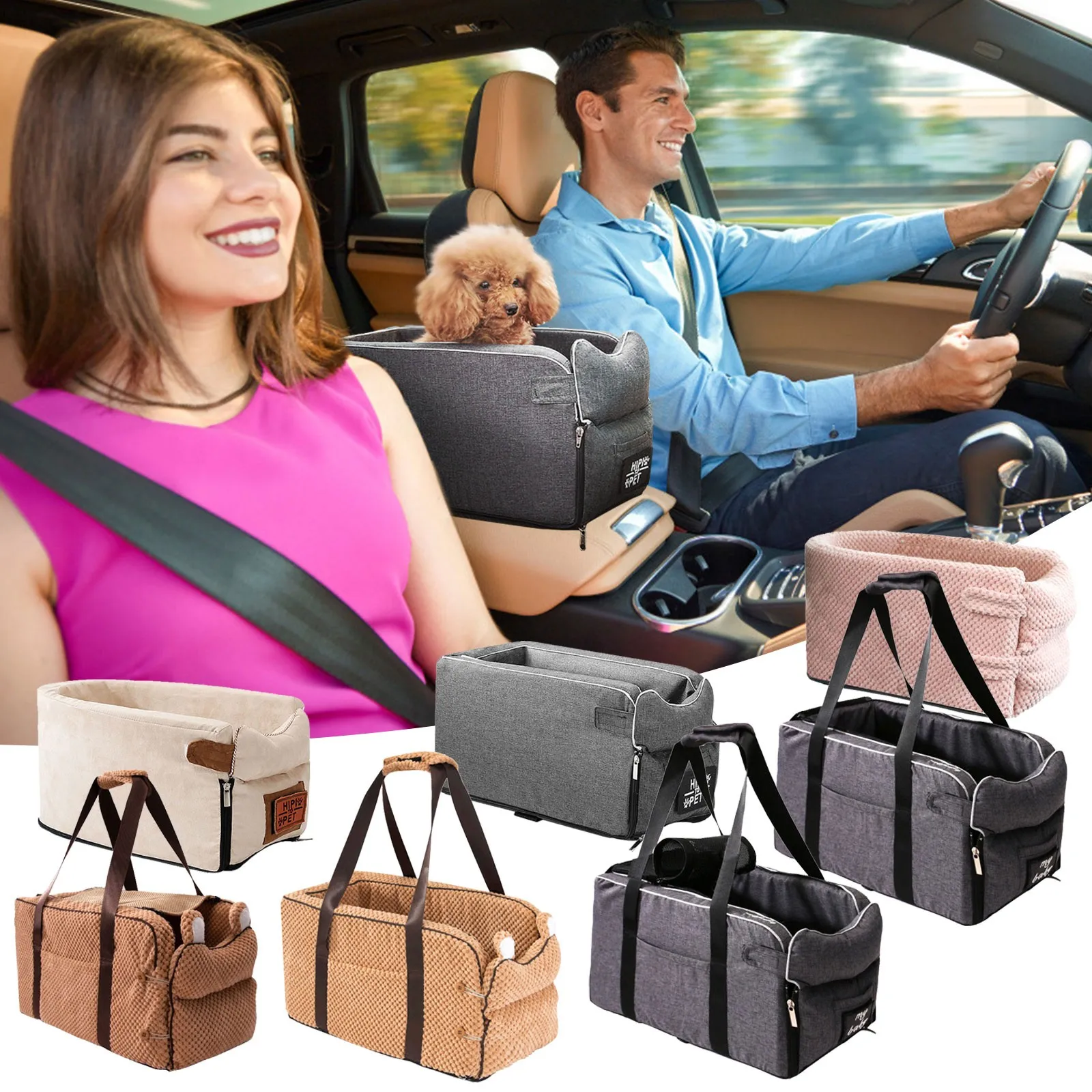 Переносное автомобильное сиденье для домашних питомцев нескользящий