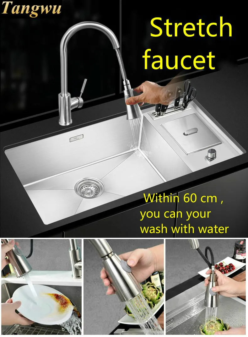 Бесплатная доставка многофункциональная кухонная раковина из нержавеющей стали