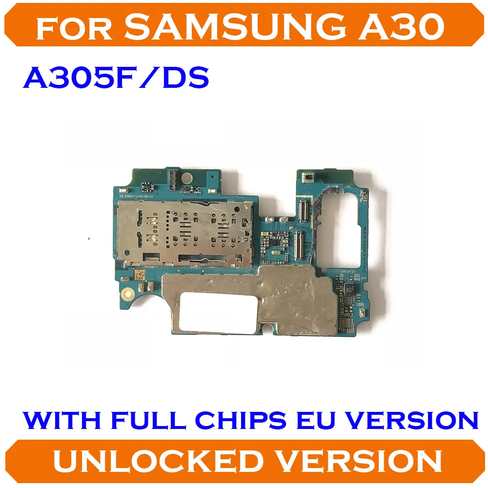 Полная оригинальная разблокированная материнская плата для Samsung Galaxy A30 A305F
