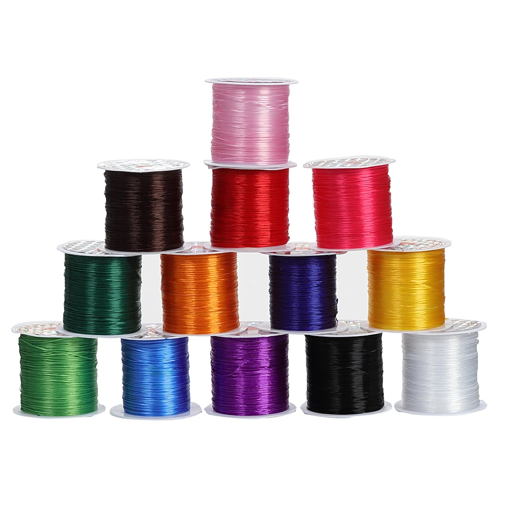 10 метров смешанные цвета эластичная веревка шнур кристалл бисероплетение для