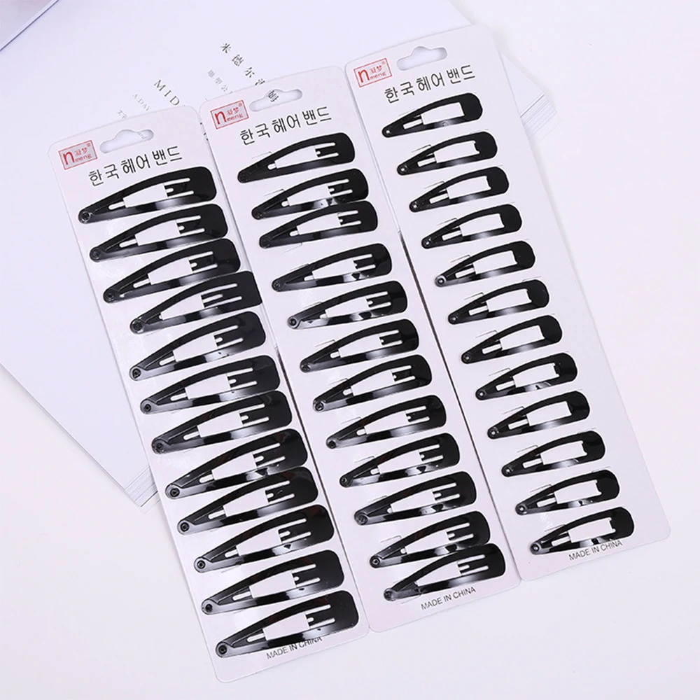 12 шт./упак. черный тон оснастки Заколки для волос 45/60 мм Ремесло Лук ручной работы