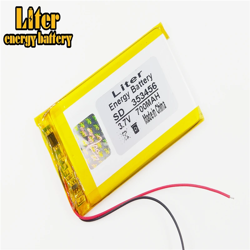 

353456 3,7 V 700mah литий-полимерный аккумулятор с защитной платой для Bluetooth GSP цифровых продуктов