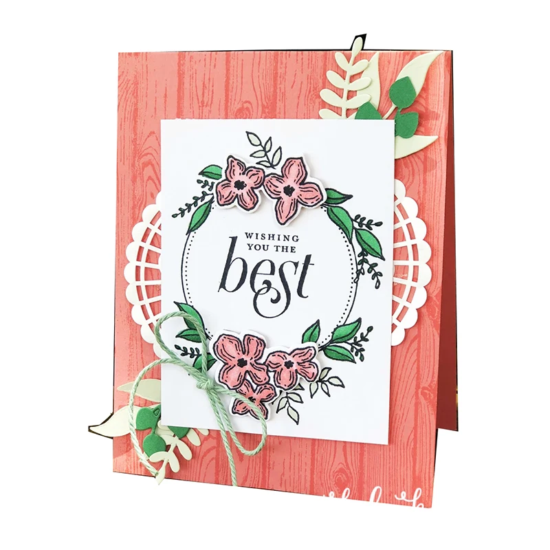 Цветочные Рамки Металлические Вырубные штампы и прозрачный штамп набор сделай