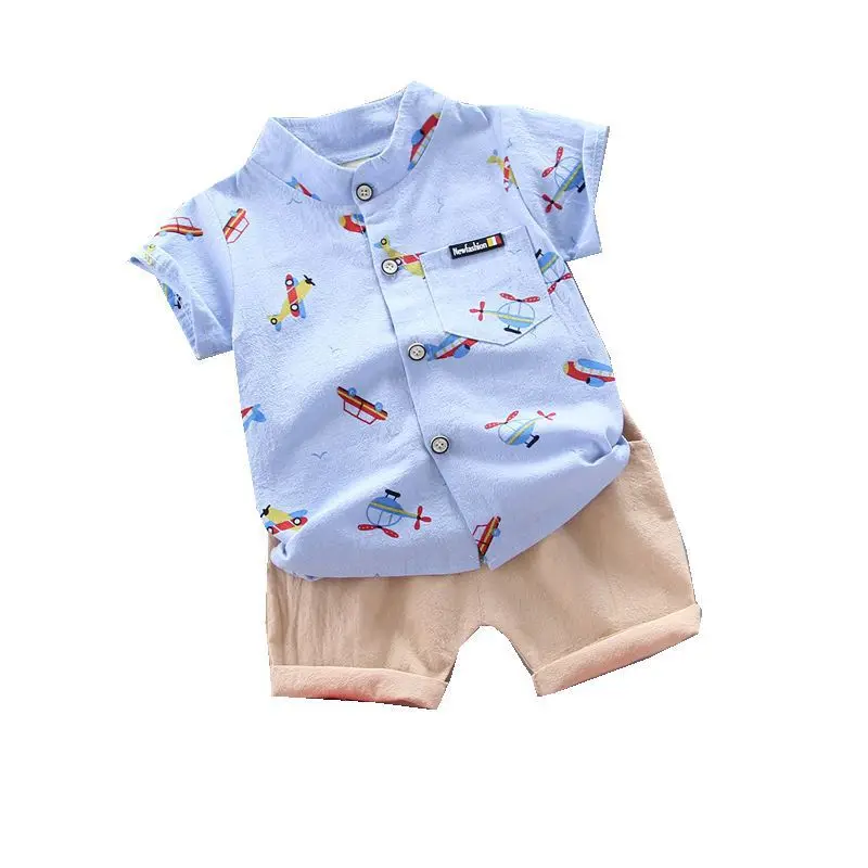 

Baby Boys Girls Cotton Summer Clothes Children Cartoon Printed T Shirts Shorts 2Pcs/sets Infant Kids Fashion Toddler Tracksuits