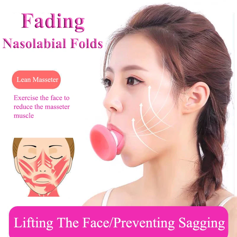 

New Face-Lifting&Tightening Face Double Chin Masseter Removal Facial Muscle Breathing Exercise Massage Trainer Accessories