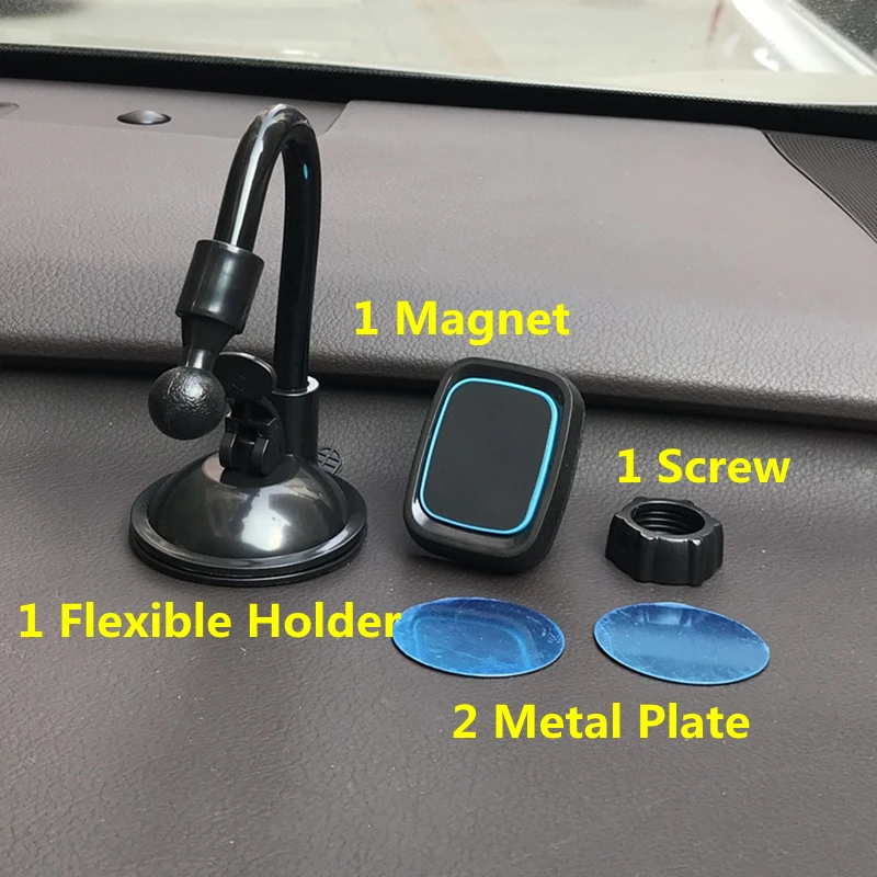 car magnetic holder mobile phone stand support for iphone 13 promax 12 11 gps windshield strong magnet silicone pad phone holder free global shipping