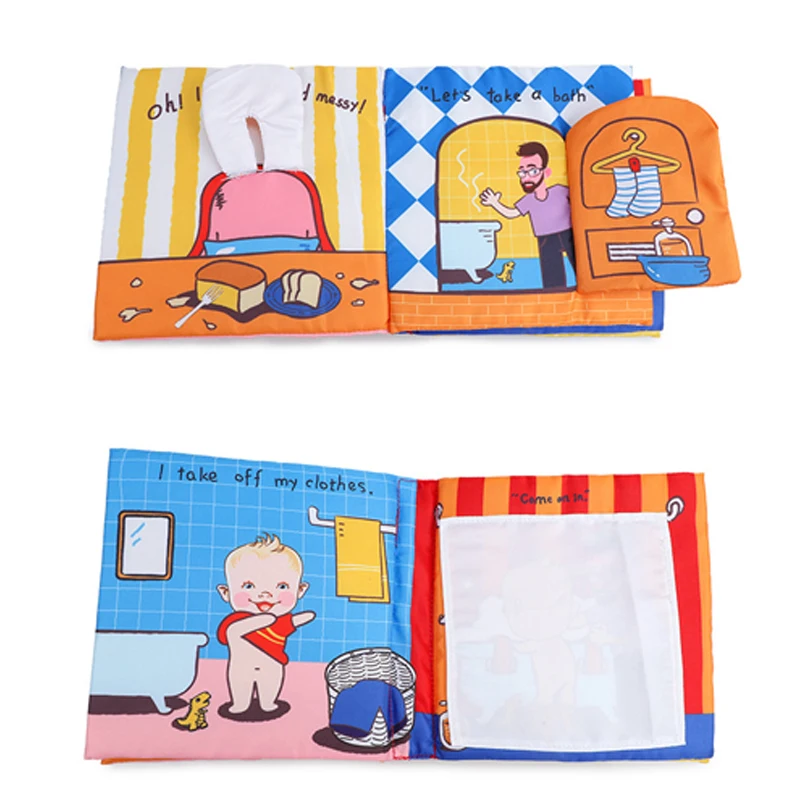 Развивающие детские игрушки младенческие Дети раннего развития ткань книги