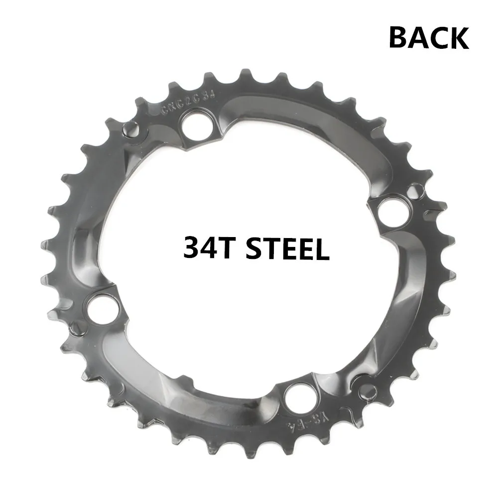 Круглая цепь MTB горный велосипед 104BCD 22T 24T 32T 34T 38T 42T 44T шатуны стали алюминиевый сплав зубная пластина запчасти
