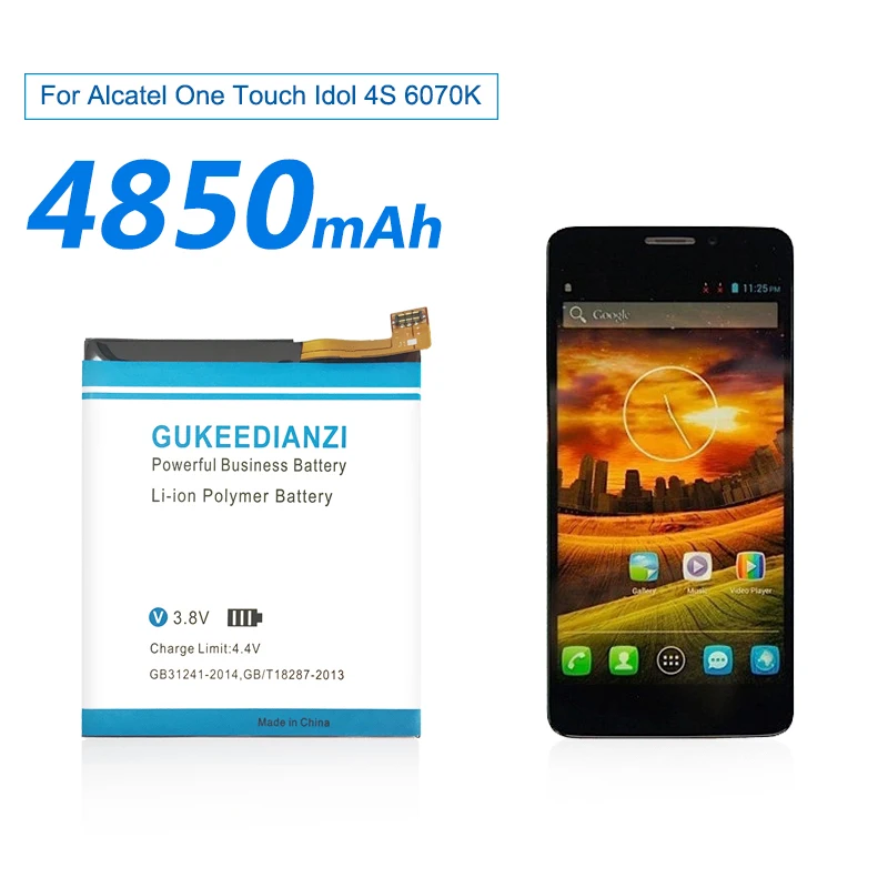 GUKEEDIANZI TLP030F2 4850 мА/ч, Батарея для Alcatel One Touch Idol 4S OT-6070 OT-6070K OT-6070O OT-6070Y запасная часть телефона Батарея
