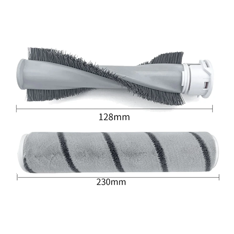 

2 Pcs Mite Removal Brush & 2 Pcs Main Brush for XIAOMI MIJIA Dreame V9 V10 V11 Handheld Cordless Vacuum Cleaner Parts
