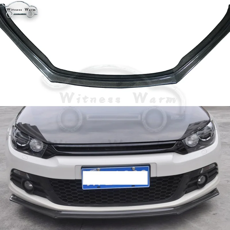 Передний спойлер для Volkswagen Scirocco из углеродного волокна/Фотоэлемент