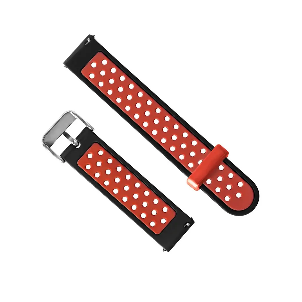 Мода для Huami Amazfit Bip Smart Watch 2/2S Stratos 22 мм двухцветное вентилируемый с ремешком мягкий