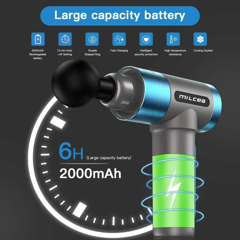 저렴한 근육 마사지 총 깊은 조직 근육 마사지 기계 통증 완화 운동을위한 휴대용 근막 마사지 총 체육관 장비 운동