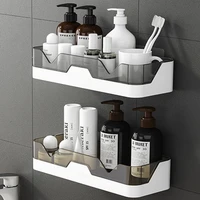 bathroom shelf shower shampoo storage holder quick drain no drilling kitchen organizer wall mount corner shelves wc accessories