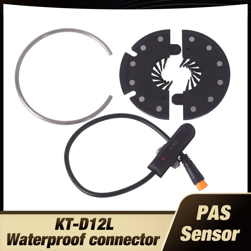 

Free Shipping Waterproof Connector Plug PAS Pedal Assist Sensor KT-D12L 12 Magnets Easy To Install