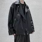 Мужская байкерская куртка Privathinker, повседневная винтажная верхняя одежда из искусственной кожи, осень 2020