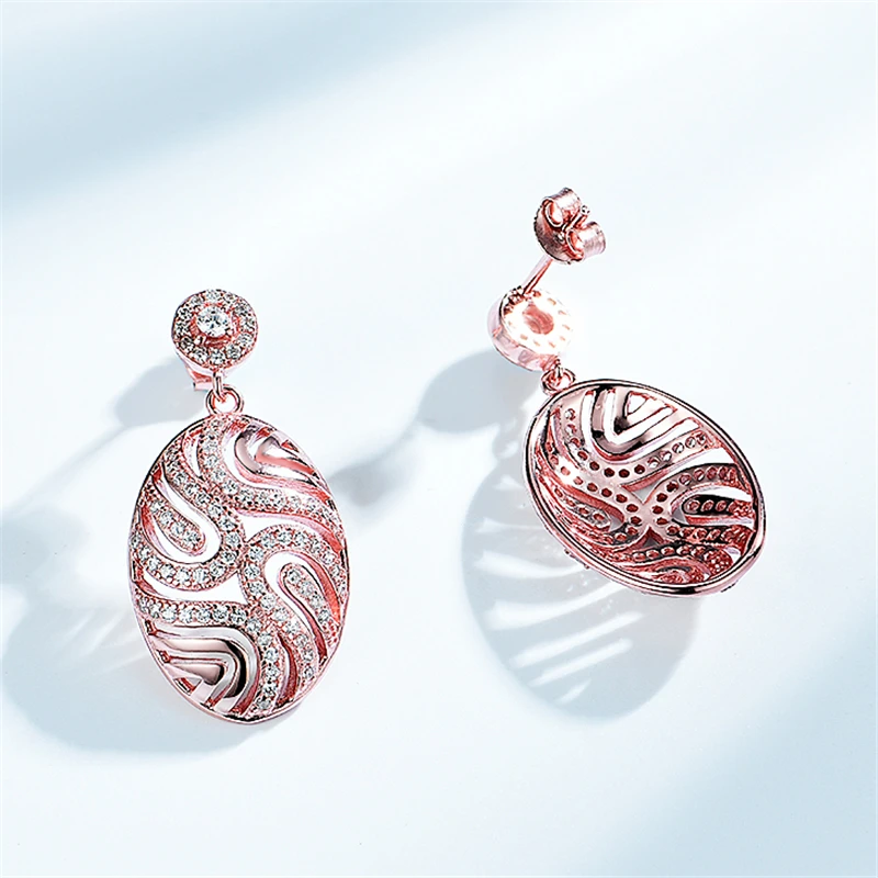 

Серьги женские из серебра 925 пробы, с прозрачными фианитами