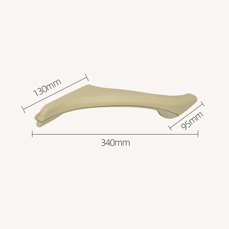 3Pc/Set Car Interior Inner Door Handle Genuine Leather Panel Pull For BMW 5 Series F10 F11 F18 520i 525i 528i 530i 10-17 LHD RHD |