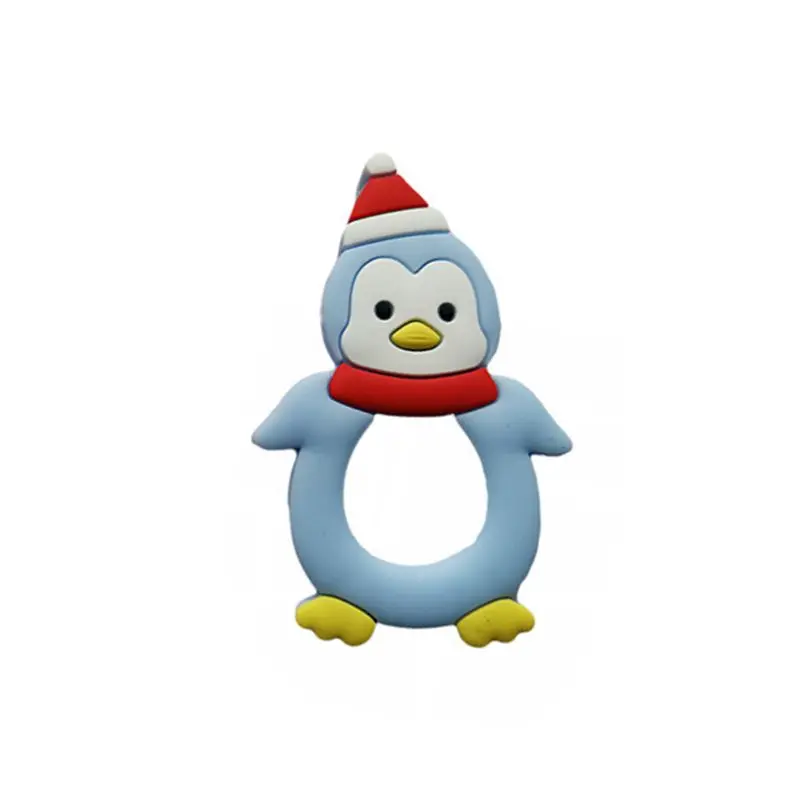 Детский Прорезыватель с мультяшным пингвином силиконовая молярная палочка