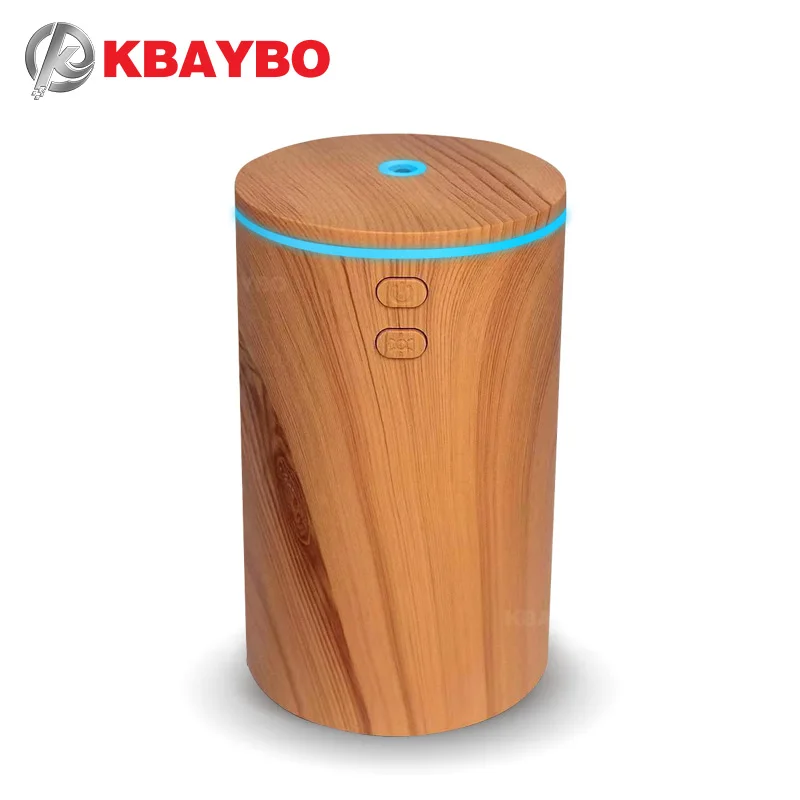 

KBAYBO 100ML Car Air Humidifier Electric Ultrasonic USB Purifier Wood Grain Aromatherapy Essential Oil Diffuser Home Office