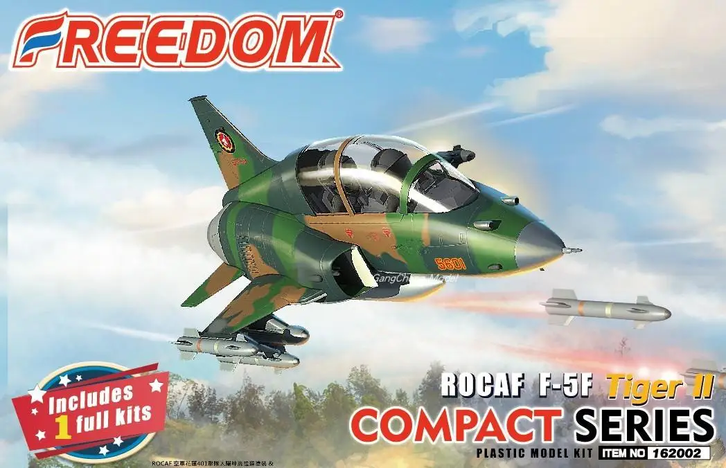 

FREEDOM F162002 COMPACT SERIES ROCAF F-5F Tiger ll PLASTIC MODEL KIT