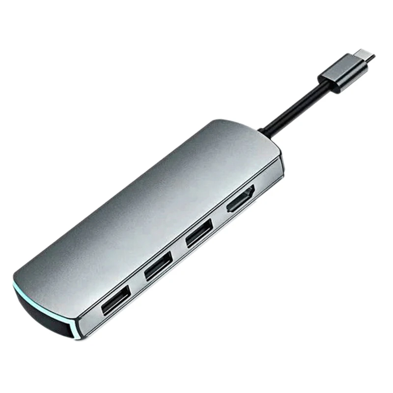 

Док-станция для компьютеров с интерфейсом Type-C, 6 в 1