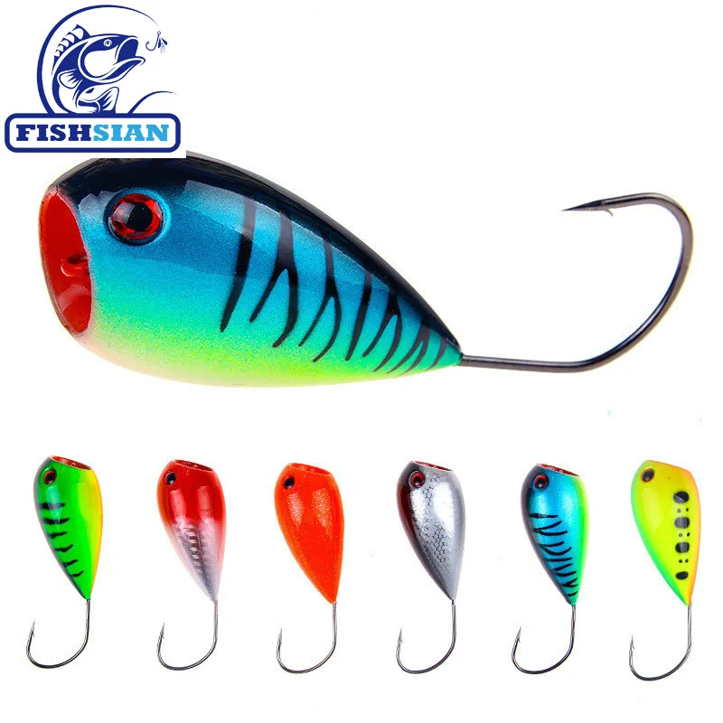 

Fishsian Popper Topwater Lure Fishing Lures 12.9g Trout Lure Top Water Lure Poppers Wobbler Pesca Isca Artificial Trolling Lures
