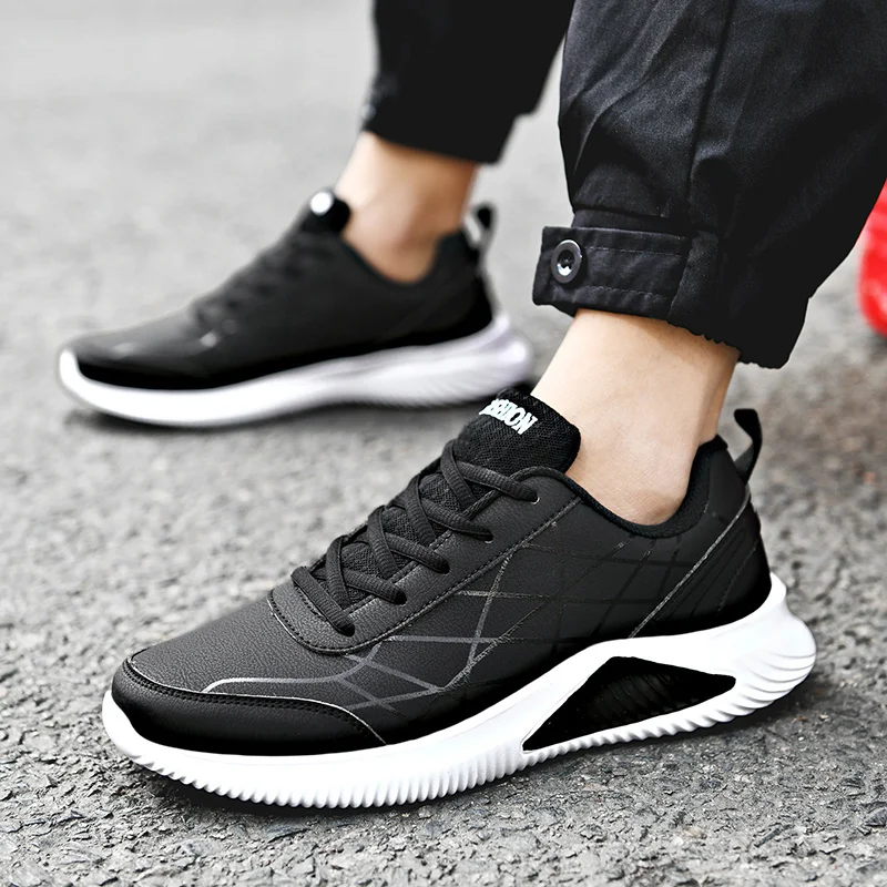 

Мужские кроссовки на шнуровке, легкие мужские спортивные туфли, большие размеры 2021, мужская обувь для бега, кроссовки на толстой подошве, му...