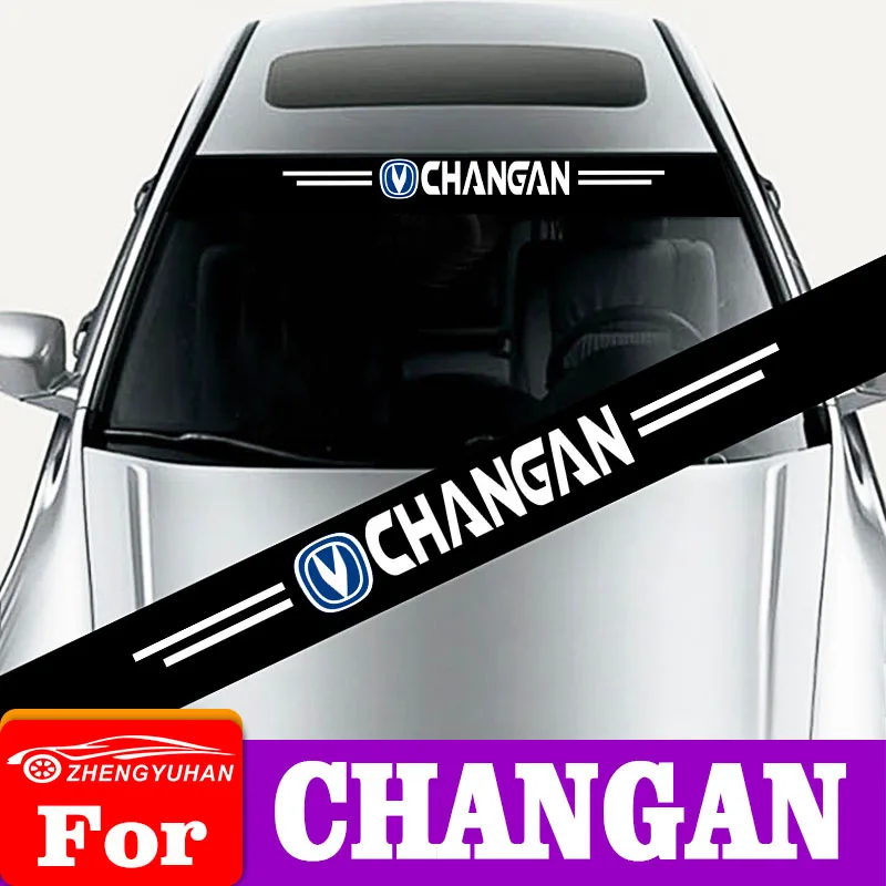 For Changan cs85 cs55 cx70 cs15 cs75 cs35 UNI-T Alsvin Kaicene Car Front Windshield Stickers Anti-UV Decal Exterior Accessories