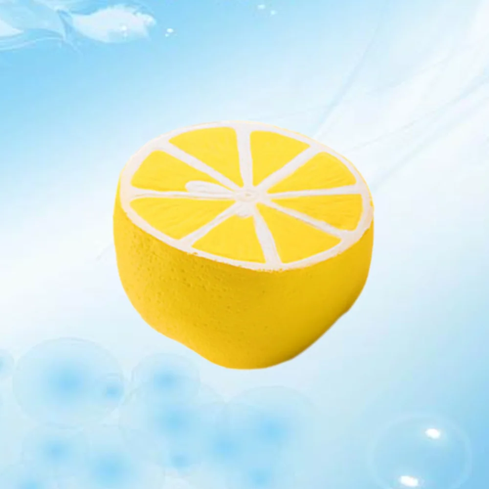 

Slow Lemon Decompression Playing Creative PU Fruit for Kids Children (Yellow)