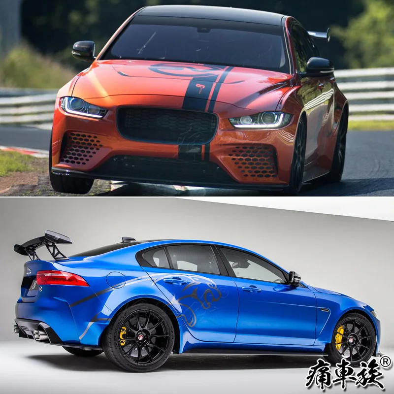 

Автомобильная наклейка для Jaguar XE XF XJ XEL, украшение для тела с леопардовым принтом, Модифицированная Паровая наклейка XFL, искусственная наклейка на заказ