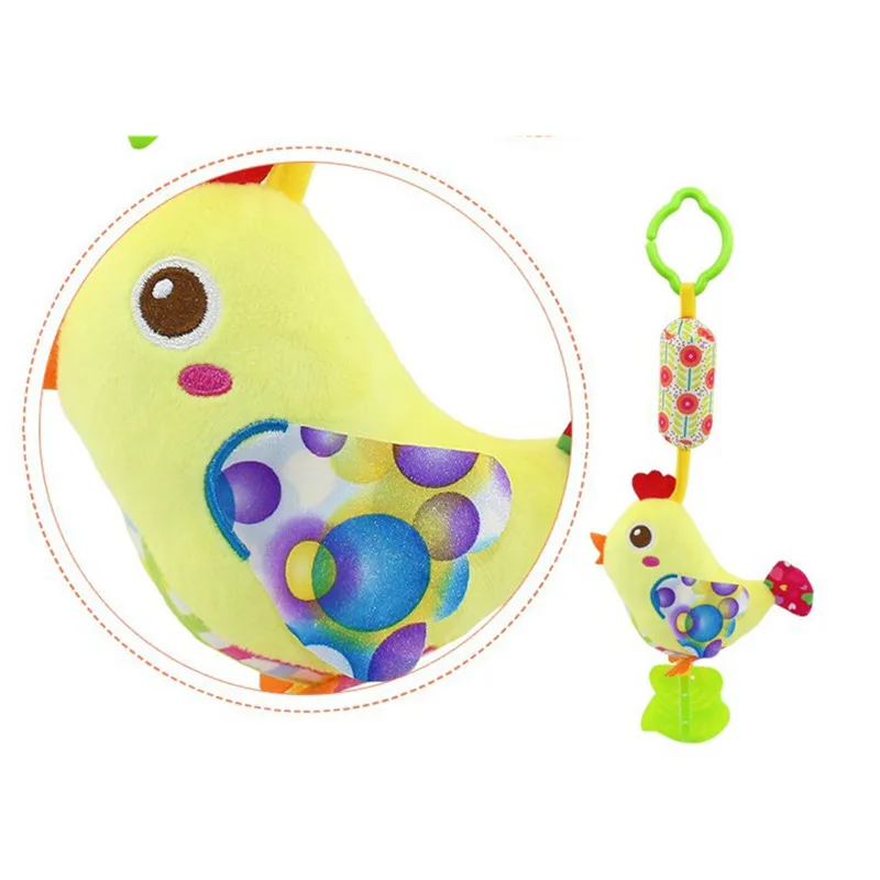 Мультяшная птица ребенок Подвесные погремушки новорожденный мобильный телефон