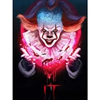 Хэллоуин клоун spoof DIY Алмазная роспись полностью Алмазная вышивка крестиком Стразы подвесное настенное украшение