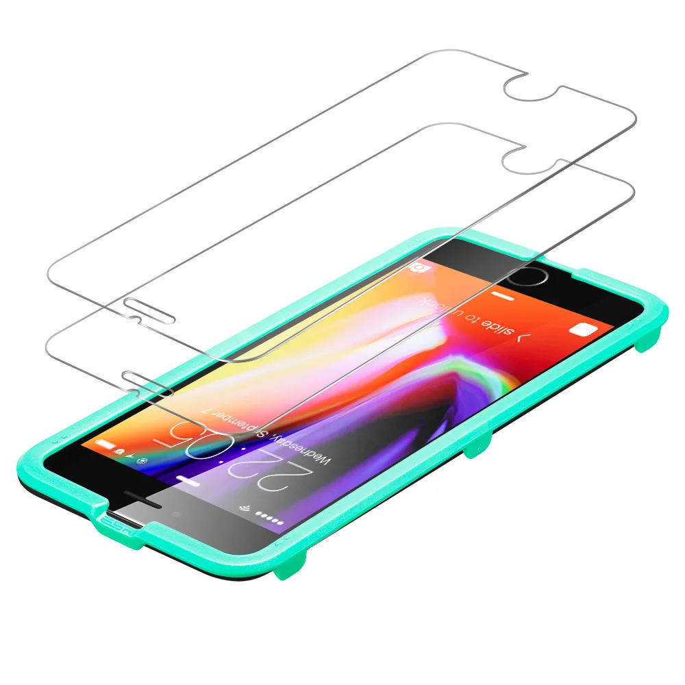 2 шт./лот ESR Защита экрана для iPhone X закаленное стекло 9H Защитная пленка для iPhone 7 8 Plus стекло для iPhone 6 6S Plus пленка