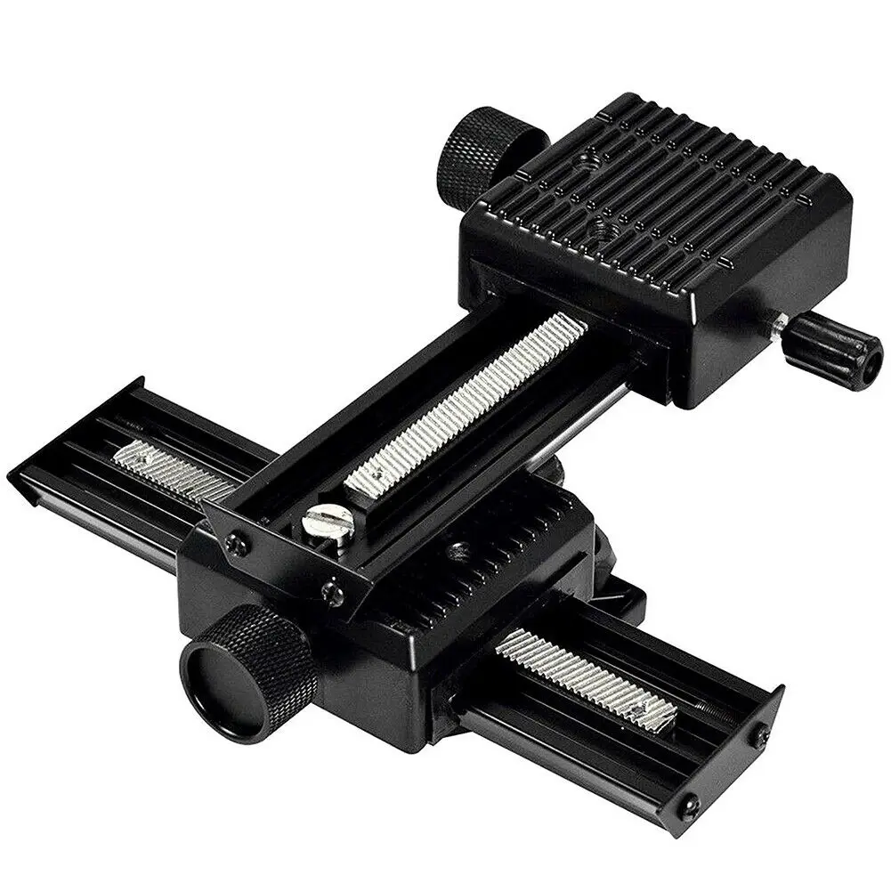 4 Way Macro Focusing Rail Slider for Canon Sony Nikon Pentax Close-Up Shooting Tripod Head with 1/4 Screw DSLR Camera |