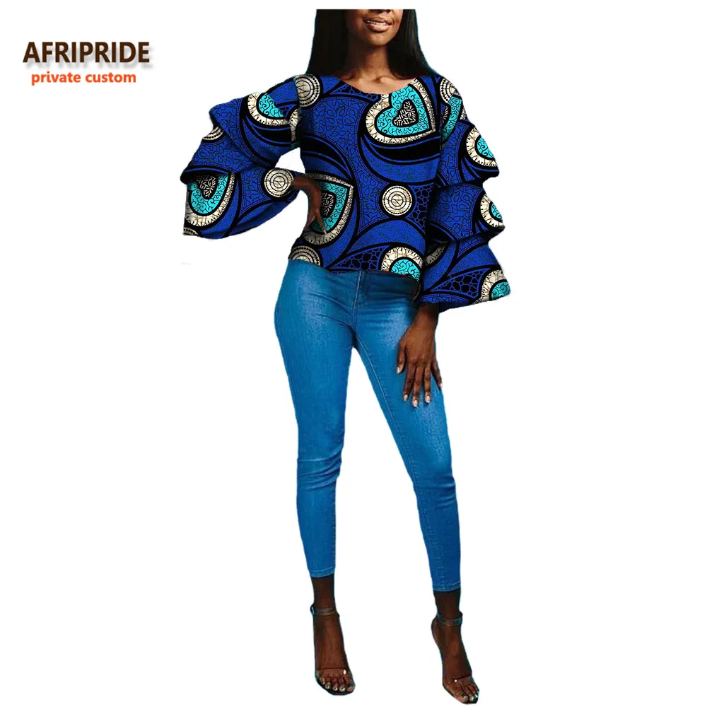Африканская Осенняя Женская Повседневная рубашка AFRIPRIDE на заказ 3 слоя