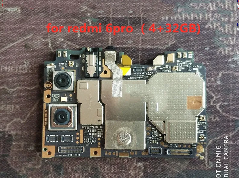 Полностью Рабочая материнская плата для redmi 6PRO (4 + 32 ГБ) 100% оригинальная
